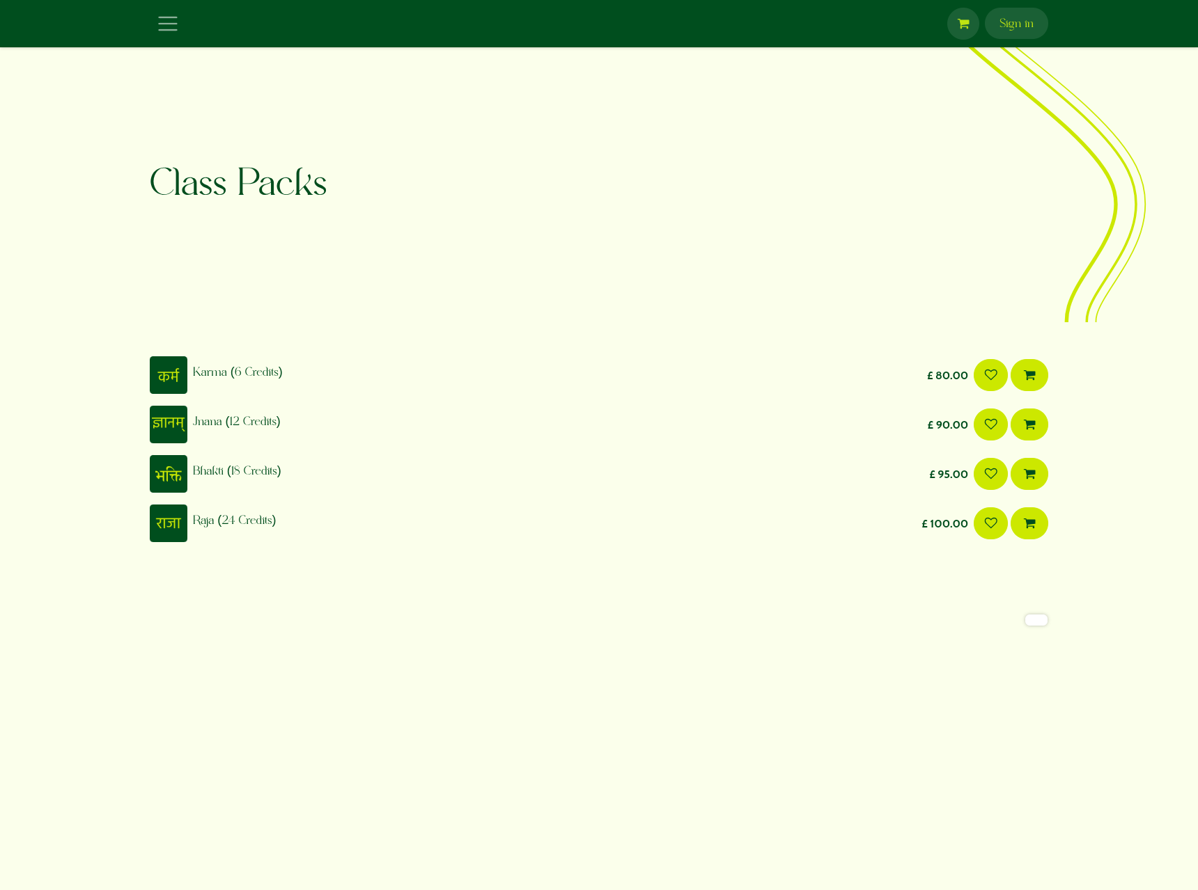 Store and class packs